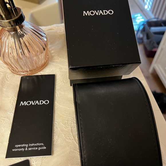 COPY - Movado Bold Watch with a brown leather band